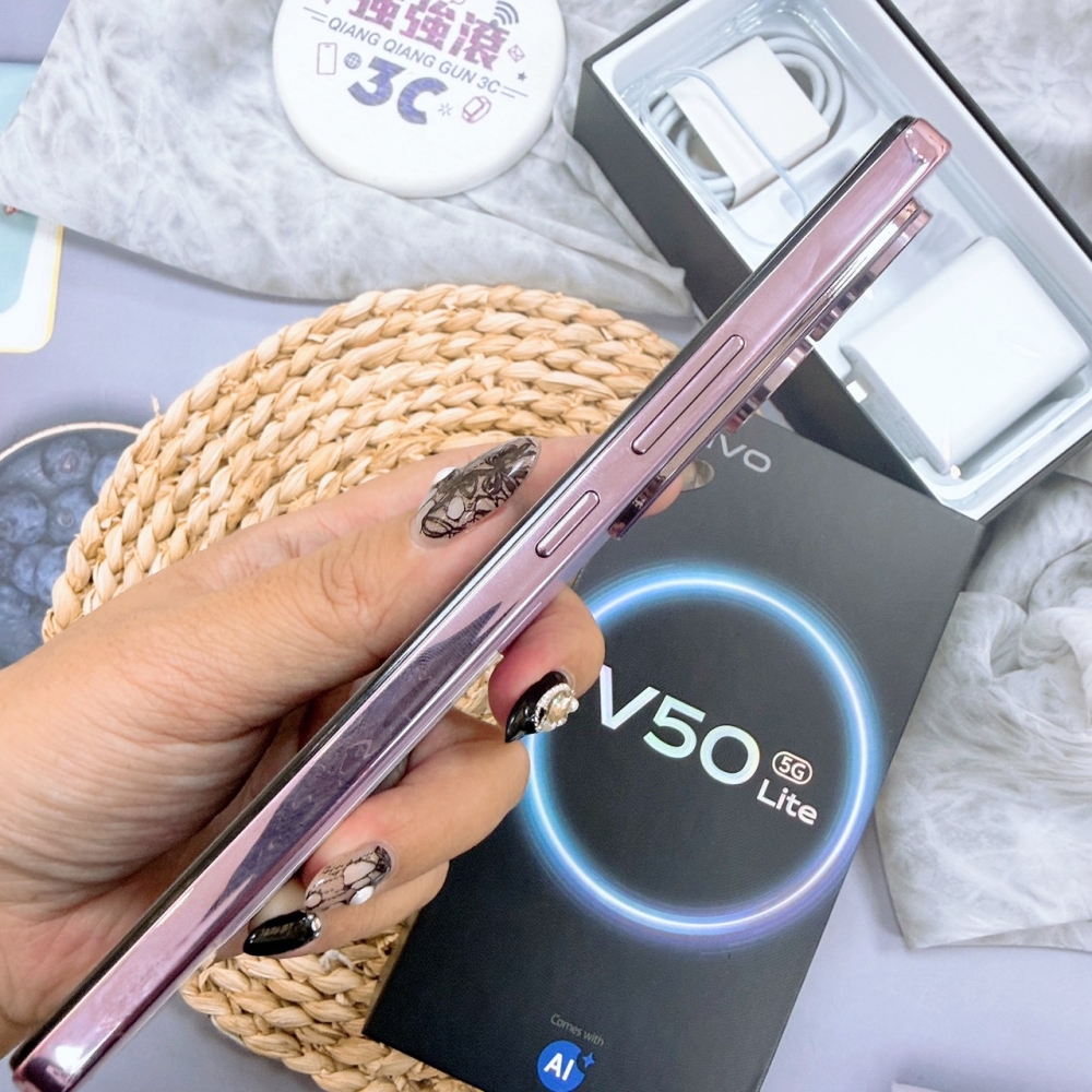 歸仁-二手VIVO V50 Lite 12+256G 紫色*73036(原廠保內)