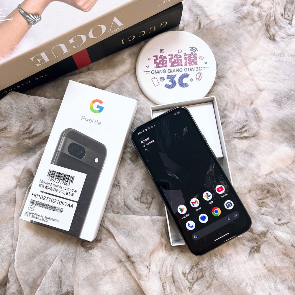 二手-Google pixel 8A 8+256G黑色＃53707（店保90天）