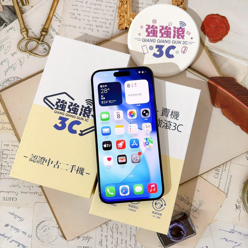 善化-二手 iPhone15 Pro Max 256G 藍色 #10590（店家保固365天）