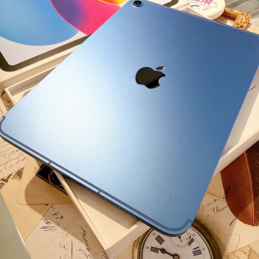 鹽行-二手ipad A16 - 128G LTE 藍色 #21571(原廠保固)