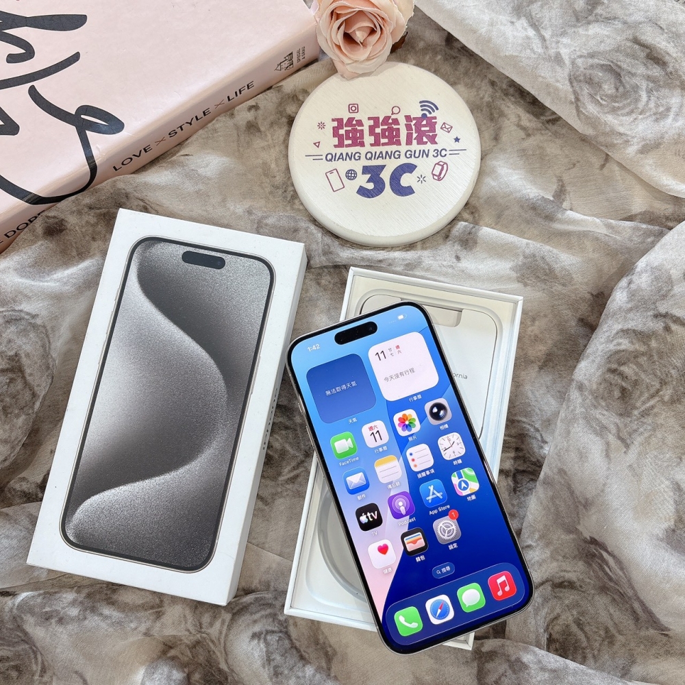 二手 iPhone15Pro 128G 白色*54607(店家保固)