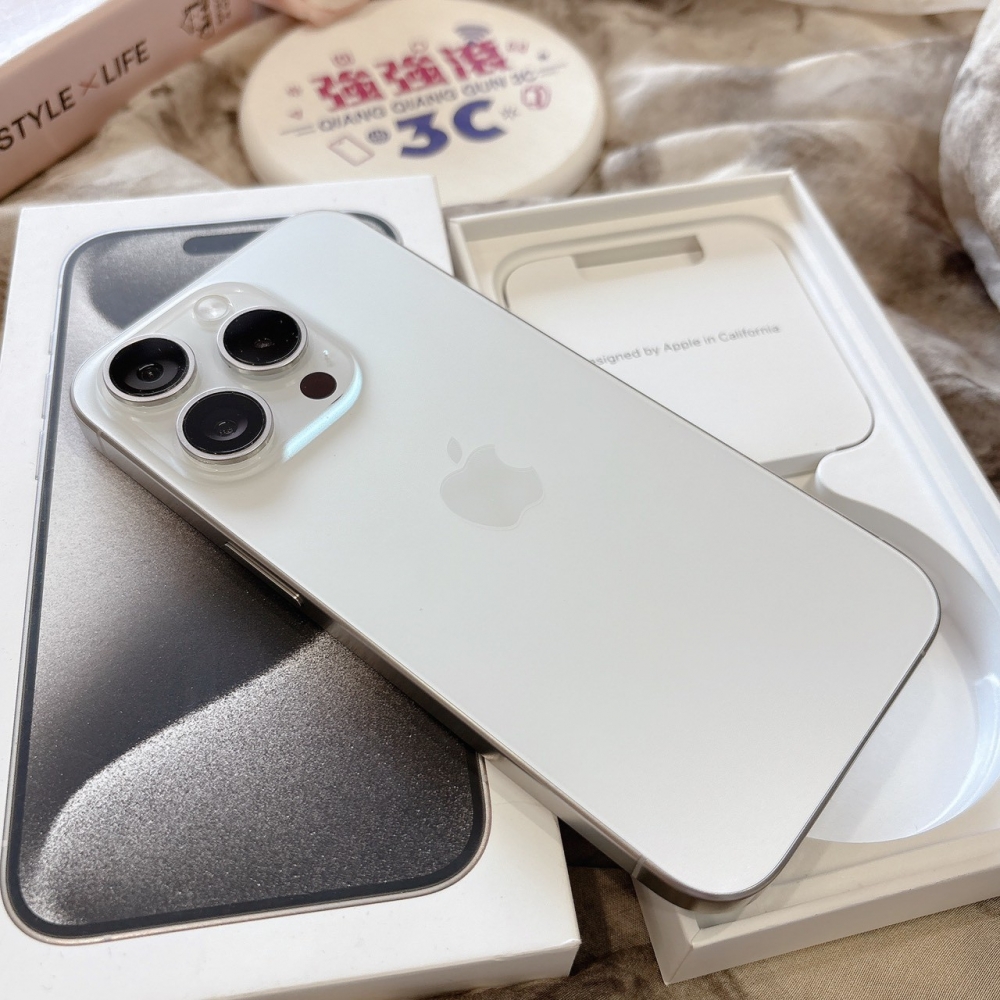 二手 iPhone15Pro 128G 白色*54607(店家保固)