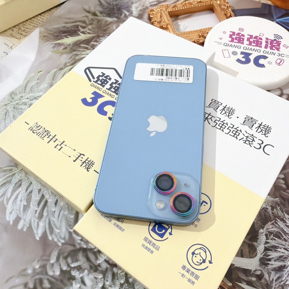 善化-二手 iPhone14 256G 藍色 #43881(店家保固365天)