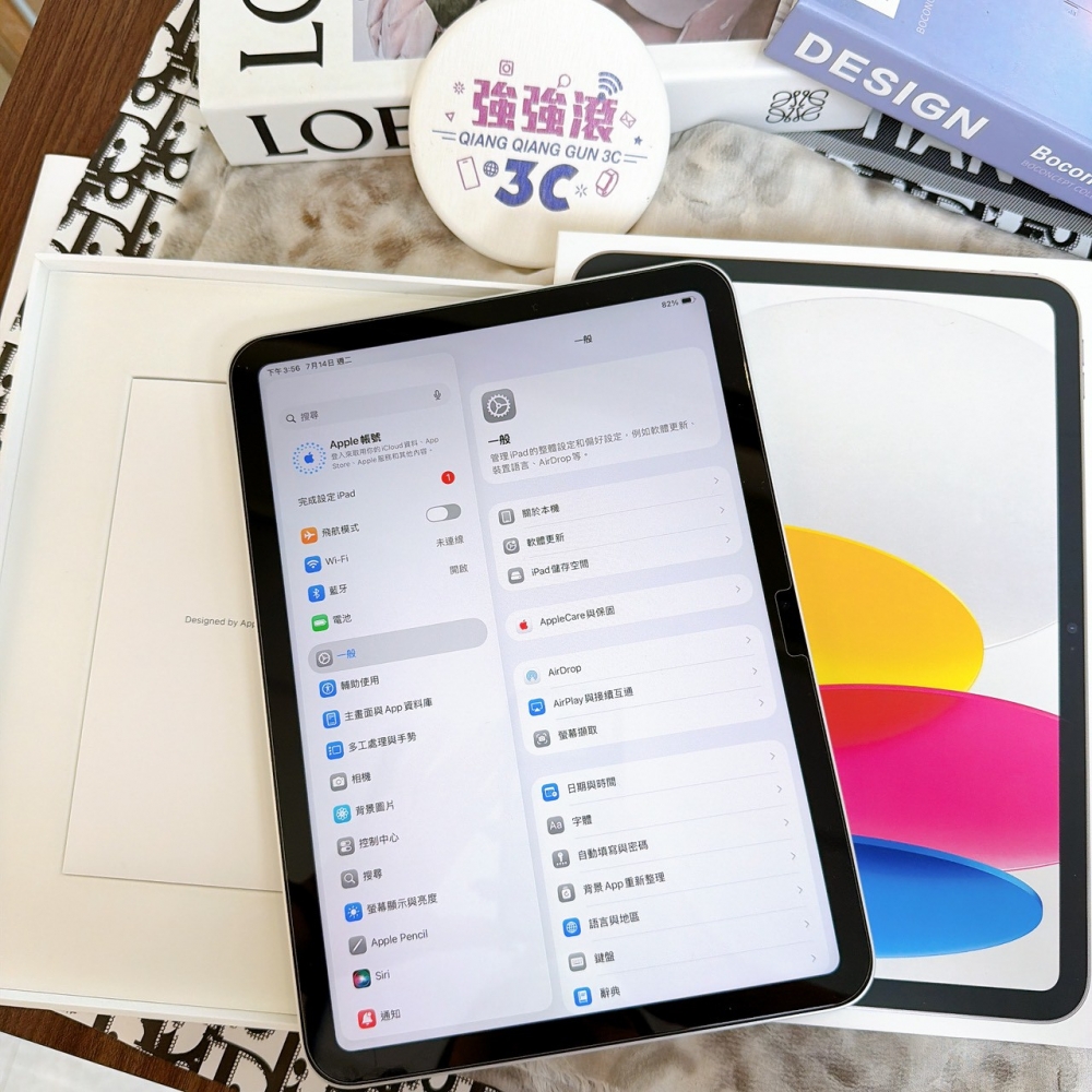 鹽行-二手 ipad a16-128G wifi 銀色#443FK（原廠保固）