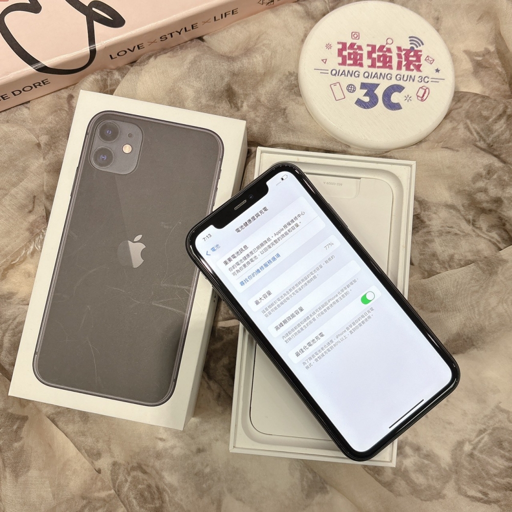 二手 iPhone11 64G 黑色*49254(店家保固)