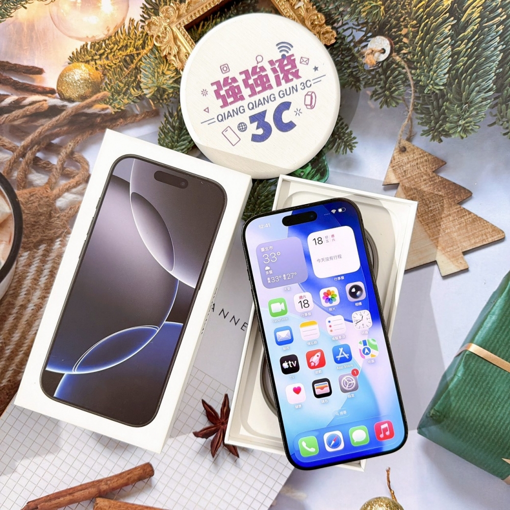 善化-二手 iPhone16 PRO  128G 黑色 #11424（店家保固365天）