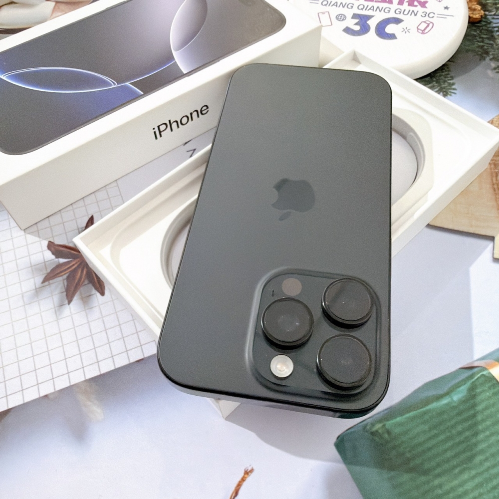善化-二手 iPhone16 PRO  128G 黑色 #11424（店家保固365天）