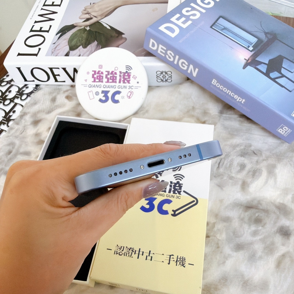 鹽行-二手 14 - 128G 藍色#51952(店家保固365天)