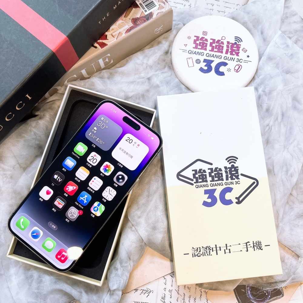 二手 iPhone14Promax 256G 紫色*55814(店家保固)