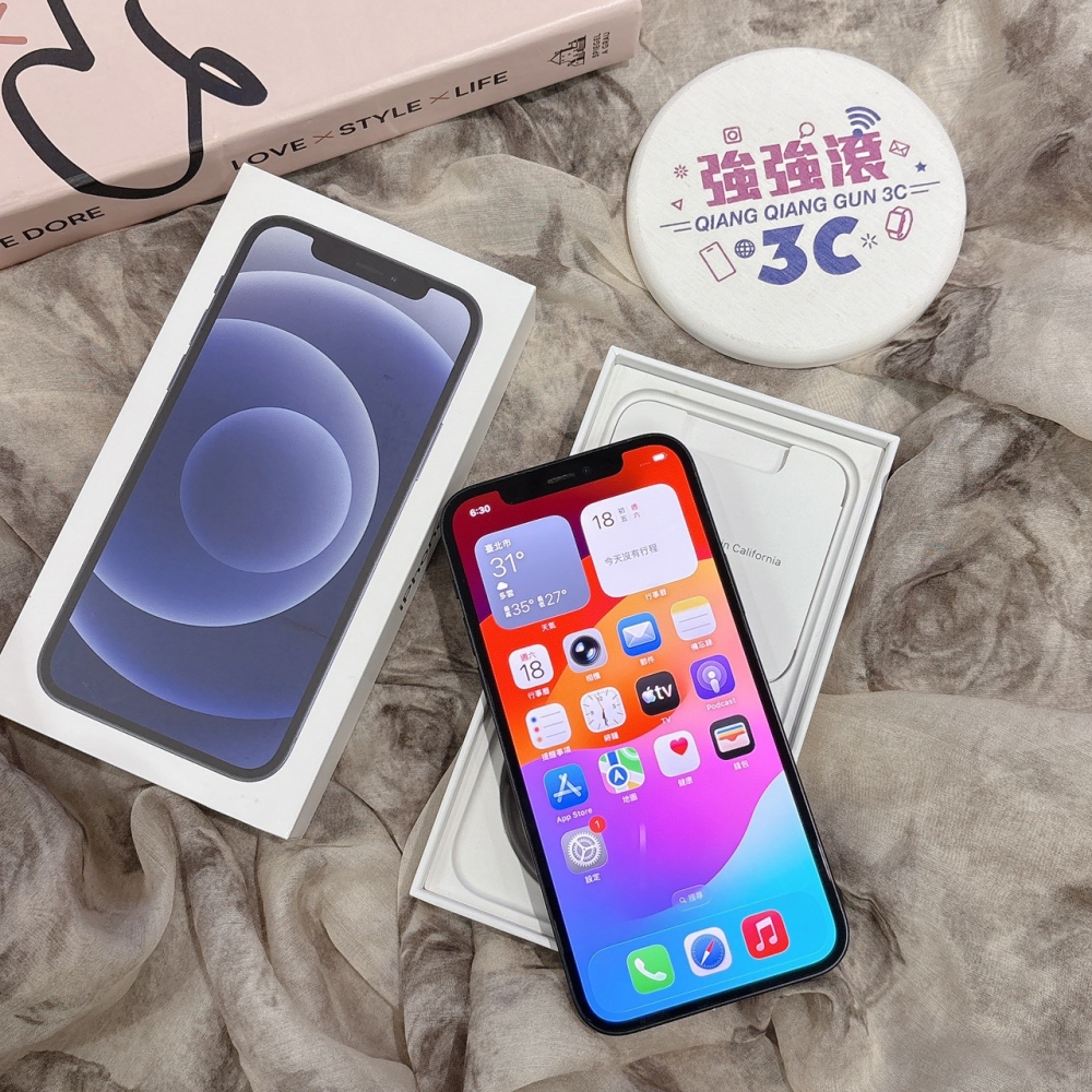 二手 iPhone12 128G 黑色*16740(店家保固)