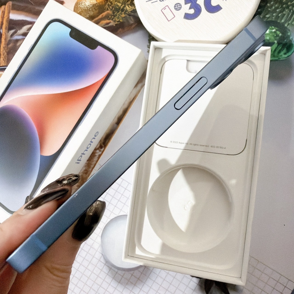 善化-二手 iPhone14  128G 藍色 #14627（店家保固365天）