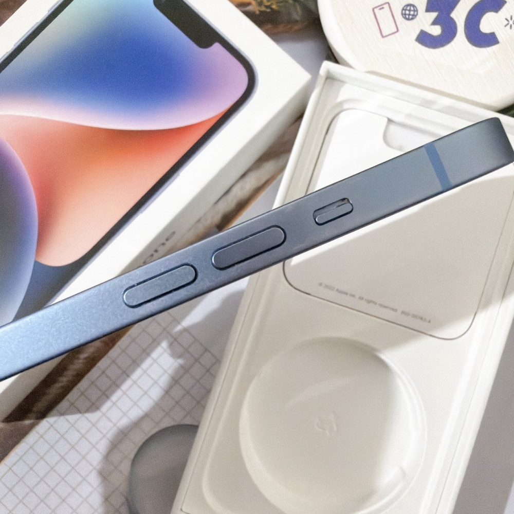 善化-二手 iPhone14  128G 藍色 #14627（店家保固365天）