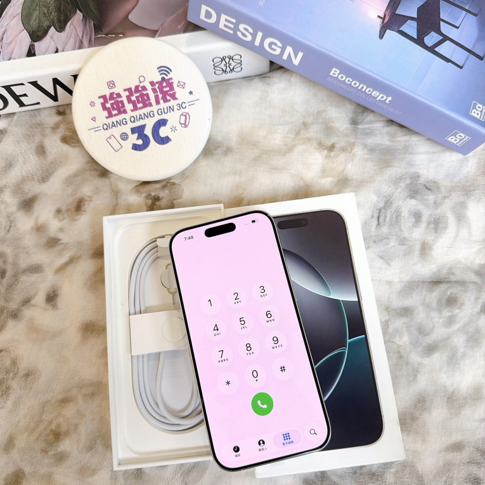 鹽行-二手 16 pro 512G 白色#61818（店家保固365天）