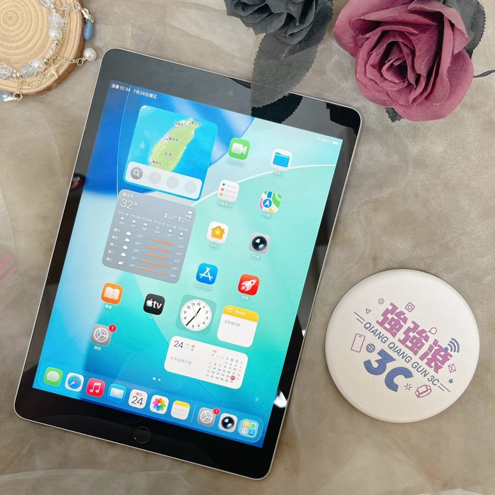 佳里-二手ipad 9 64G WiFi 銀色#VXR46 (店家保30天)