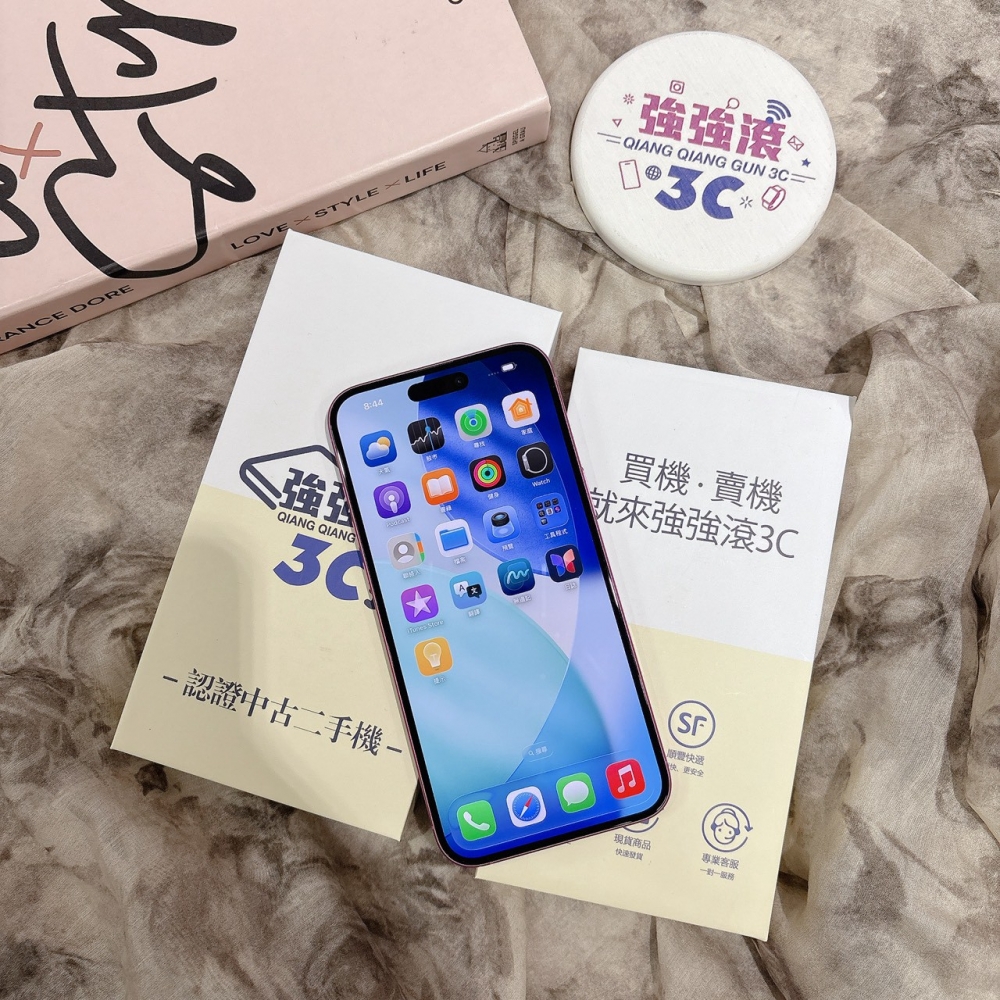 二手 iPhone16Plus 128G 粉色*14347（店家保固）