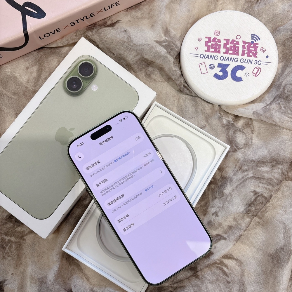 二手 iPhone17 256G 綠色*51791（原廠保固）