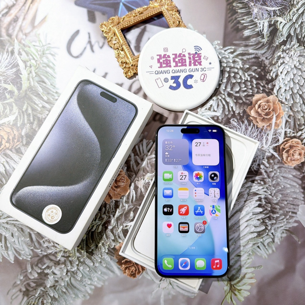 善化-二手 iPhone15 Pro Max 256G 藍色#04576 (店家保固365天)