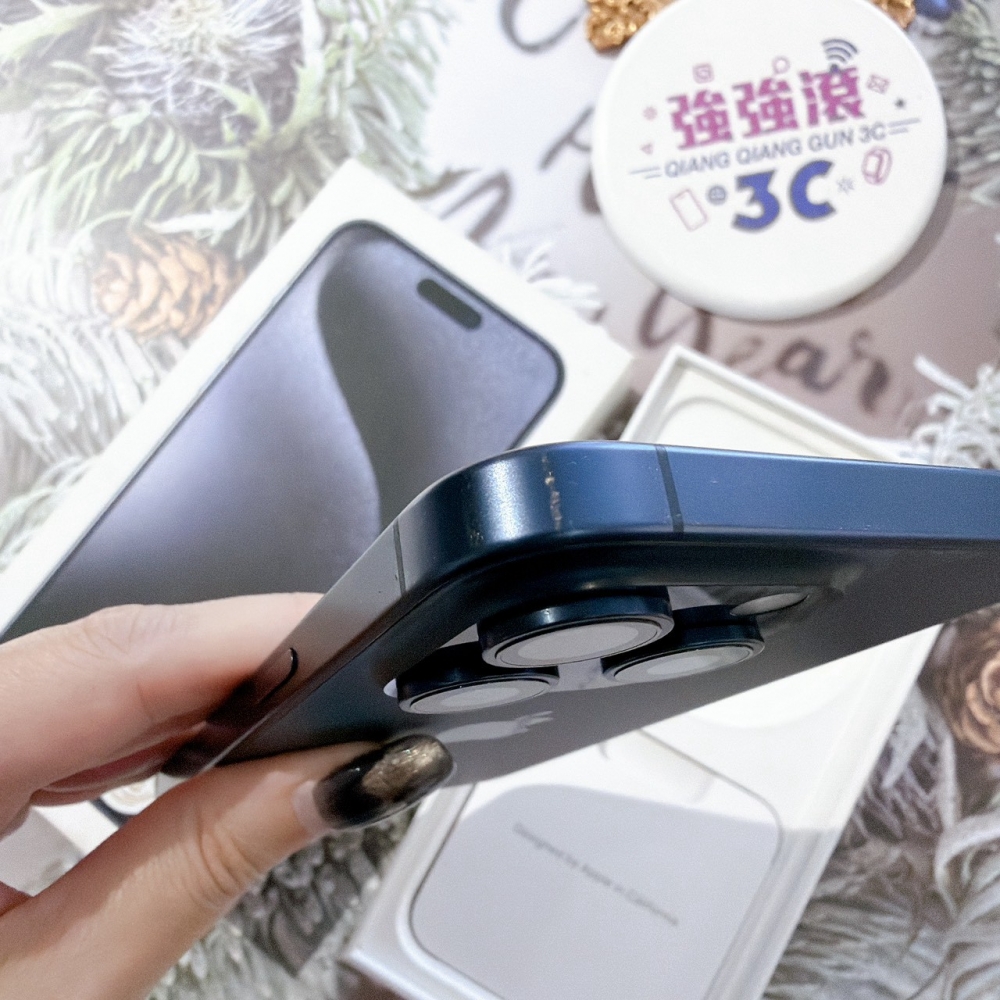 善化-二手 iPhone15 Pro Max 256G 藍色#04576 (店家保固365天)