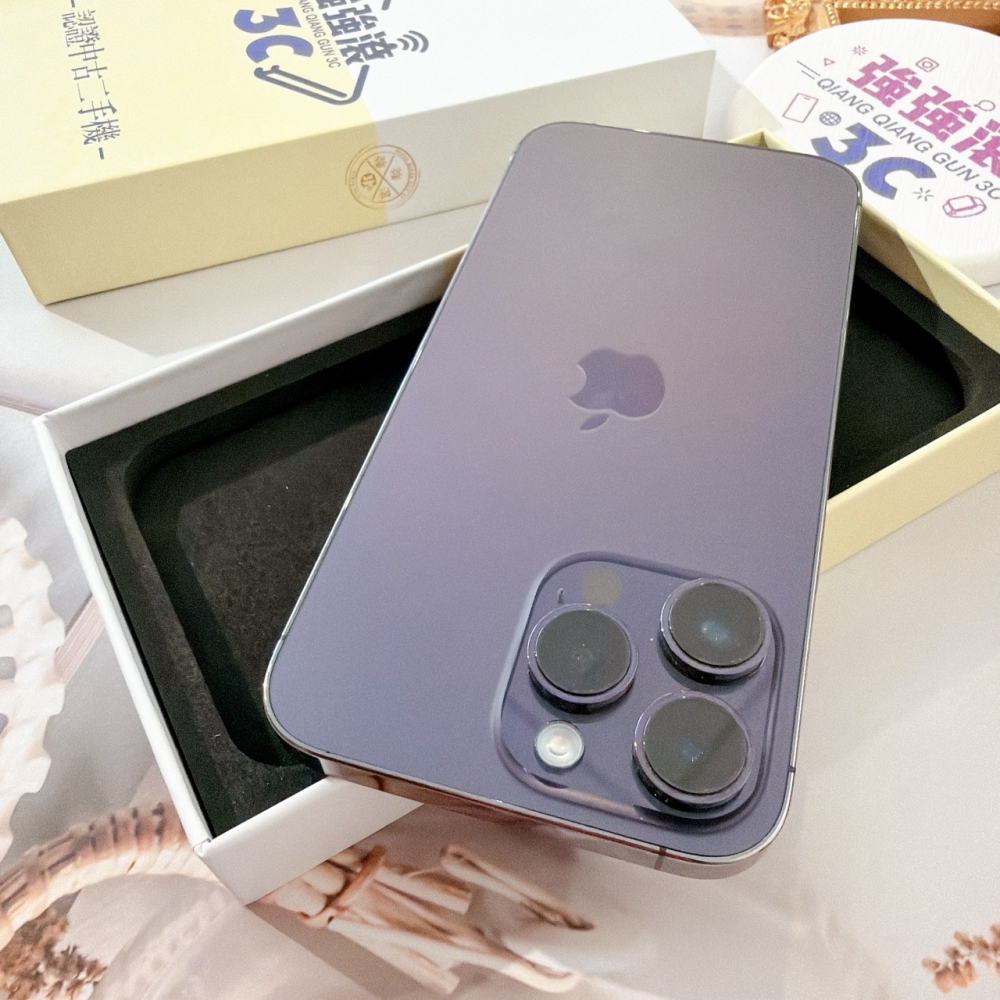 善化-二手 iPhone14 Pro Max 256G 紫色 #40117(店家保固365天)