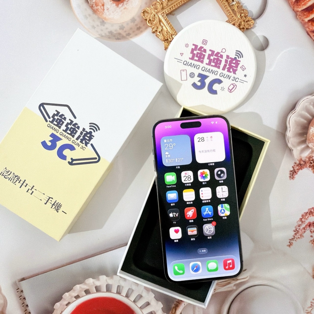 善化-二手 iPhone14 Pro Max 256G 紫色 #40117(店家保固365天)