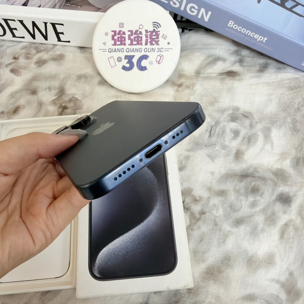 鹽行-二手 15 pro 256G 藍色#84966（店家保固90天）