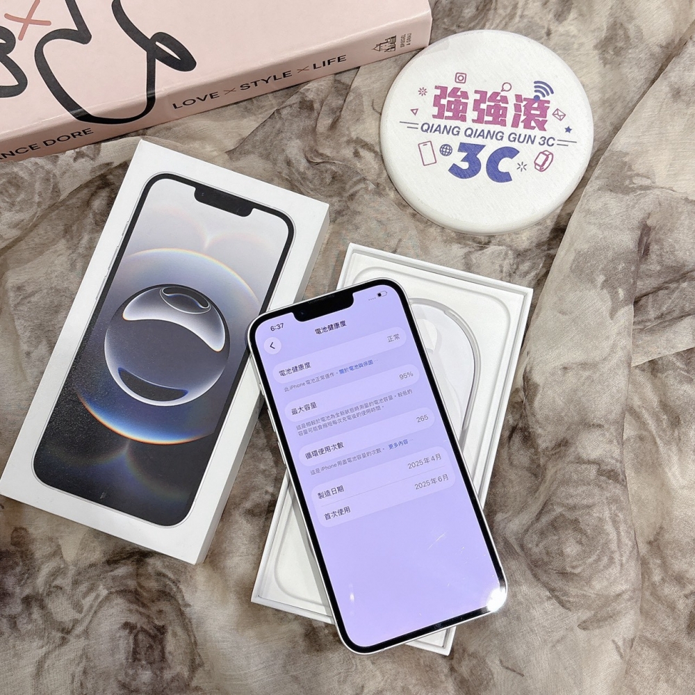 二手 iPhone16E 128G 白色*50689(店家保固)