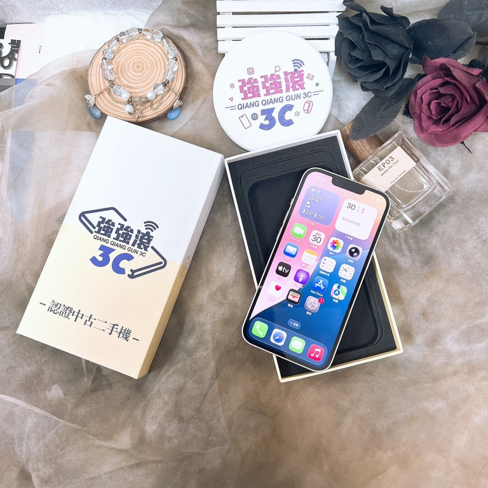 佳里-二手 iPhone13 128G 白色 #48356(店家保固365天)
