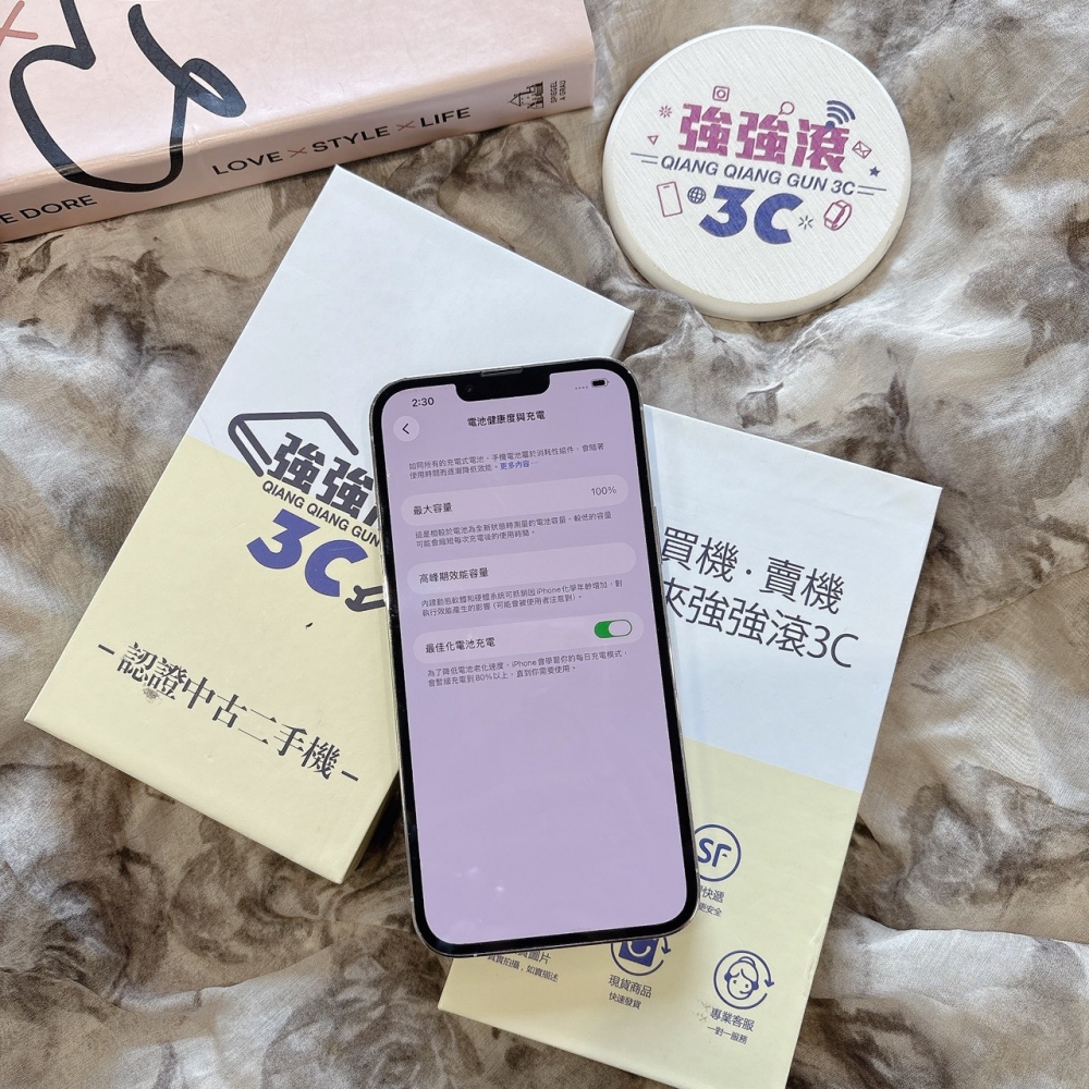 二手13 Pro Max 256G 白色*62960 (店保365天）