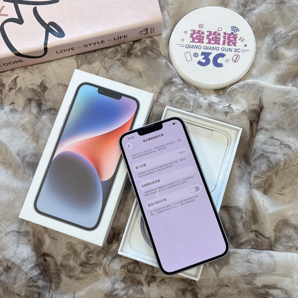 二手 iPhone14 256G 藍色*97459（店家保固365天）