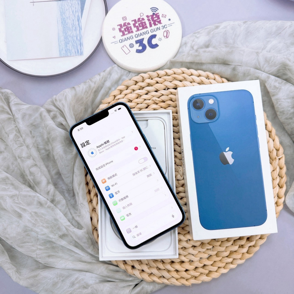 二手 iPhone 13 256G 藍色*56471 (店家保固365天)