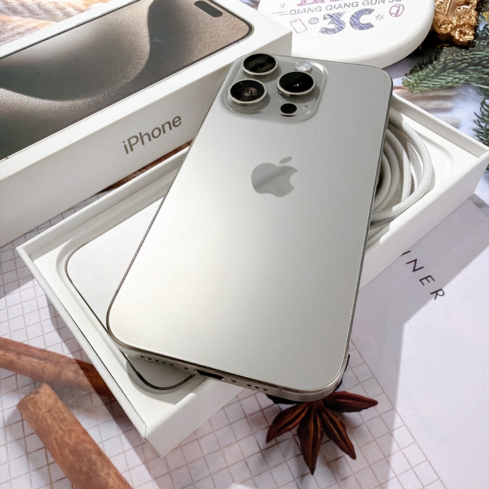 善化-二手 iPhone15 PRO 256G 原色 #46975(店家保固365天)
