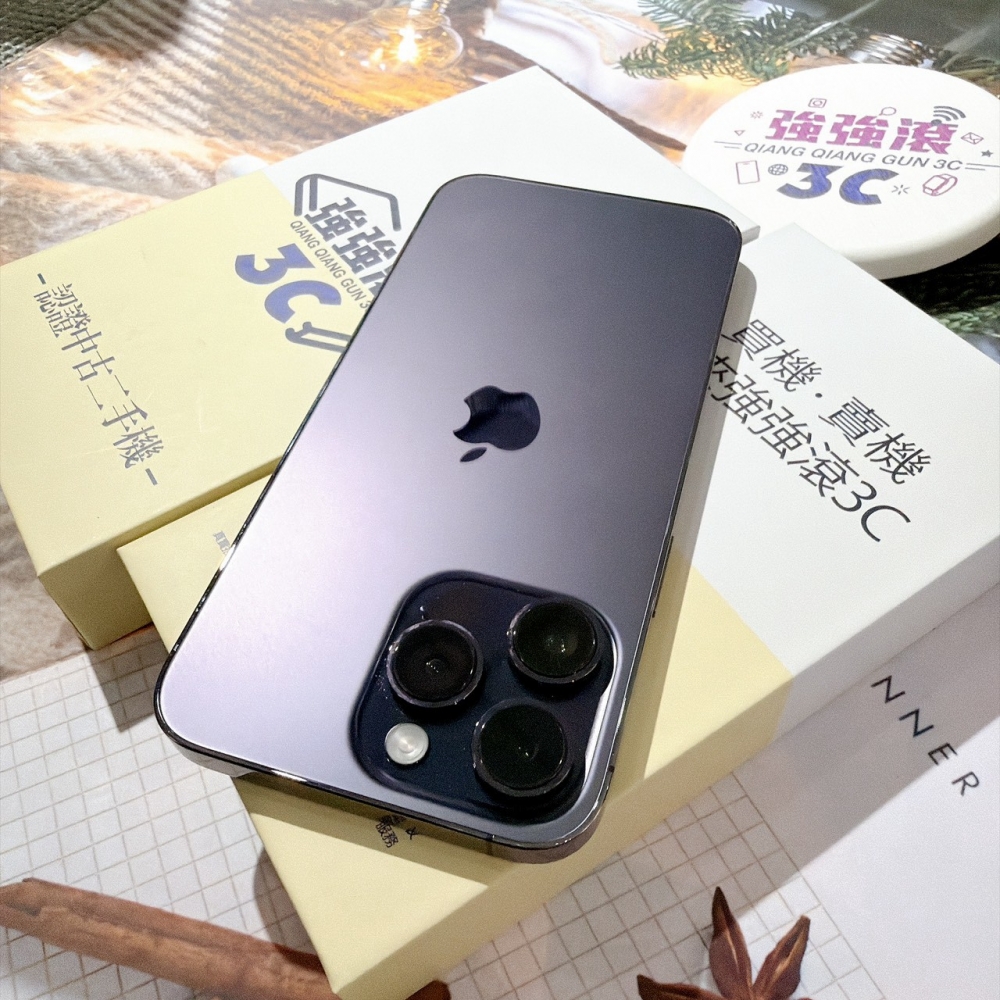 善化-二手 iPhone14 PRO MAX 128G 紫色 #71898（店家保固365天）