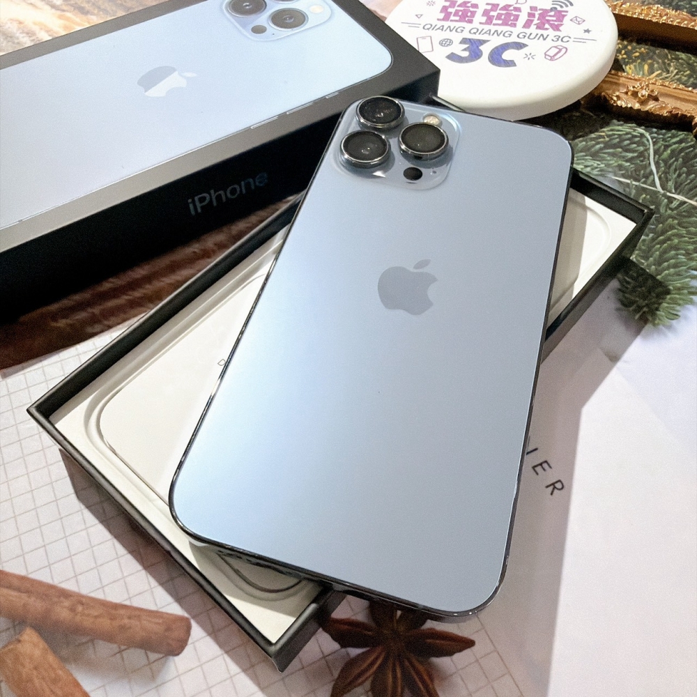 善化-二手 iPhone13 PRO MAX 256G 藍色 #03538（店家保固365天）