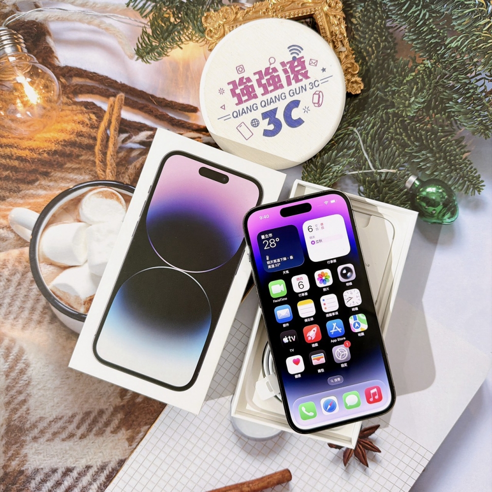 善化-二手 iPhone14 PRO 128G 紫色 #03839（店家保固365天）