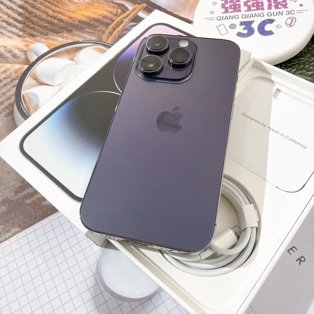 善化-二手 iPhone14 PRO 128G 紫色 #03839（店家保固365天）