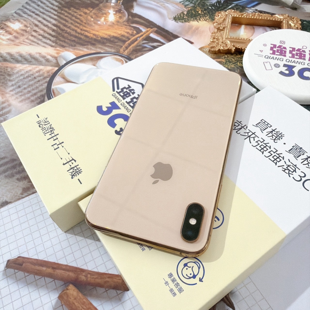 善化-二手 iPhoneXs max 64G 金色 #07398（店家保固30天）