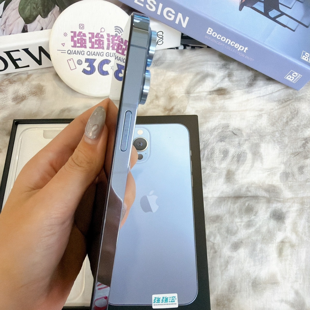 鹽行-二手iPhone 13Pro Max 256G 藍色 #24573(店保365天)