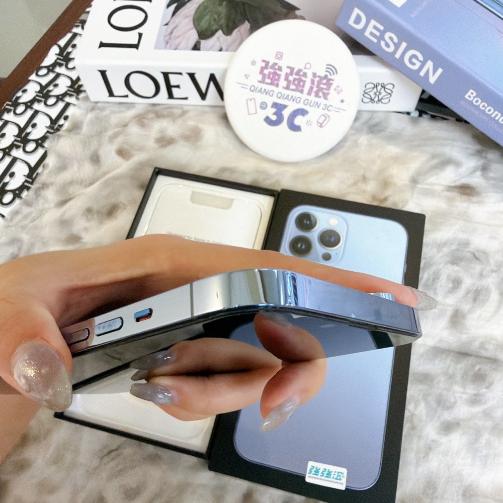 鹽行-二手iPhone 13Pro Max 256G 藍色 #24573(店保365天)