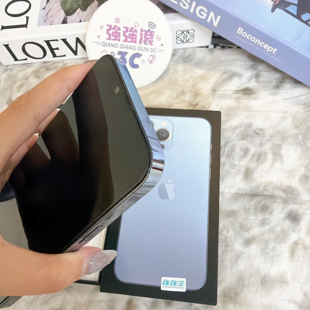 鹽行-二手iPhone 13Pro Max 256G 藍色 #24573(店保365天)