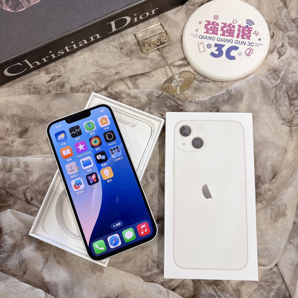 二手 iPhone13 128G 白色*58679(店家保固)