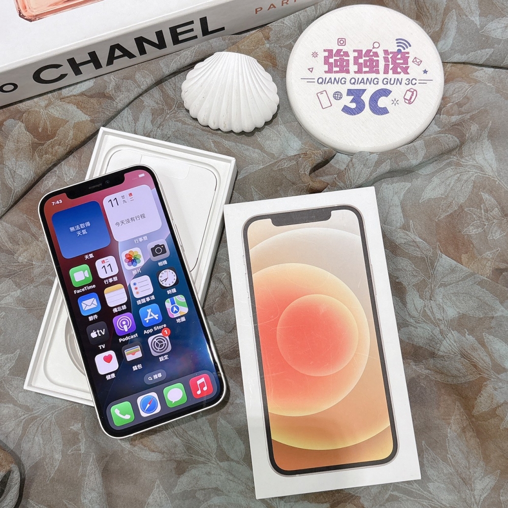 二手 iPhone12 128G 白色*90338(店家保固)