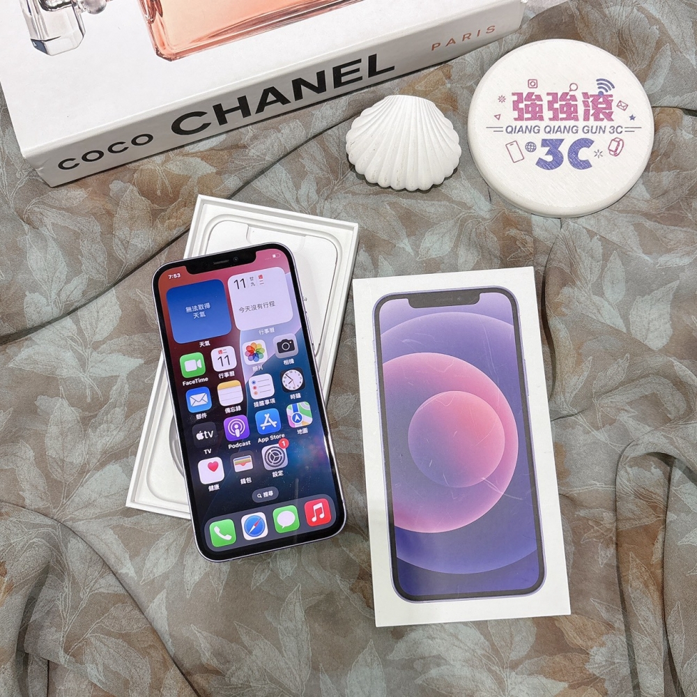 二手 iPhone12 128G 紫色*13187(店家保固)