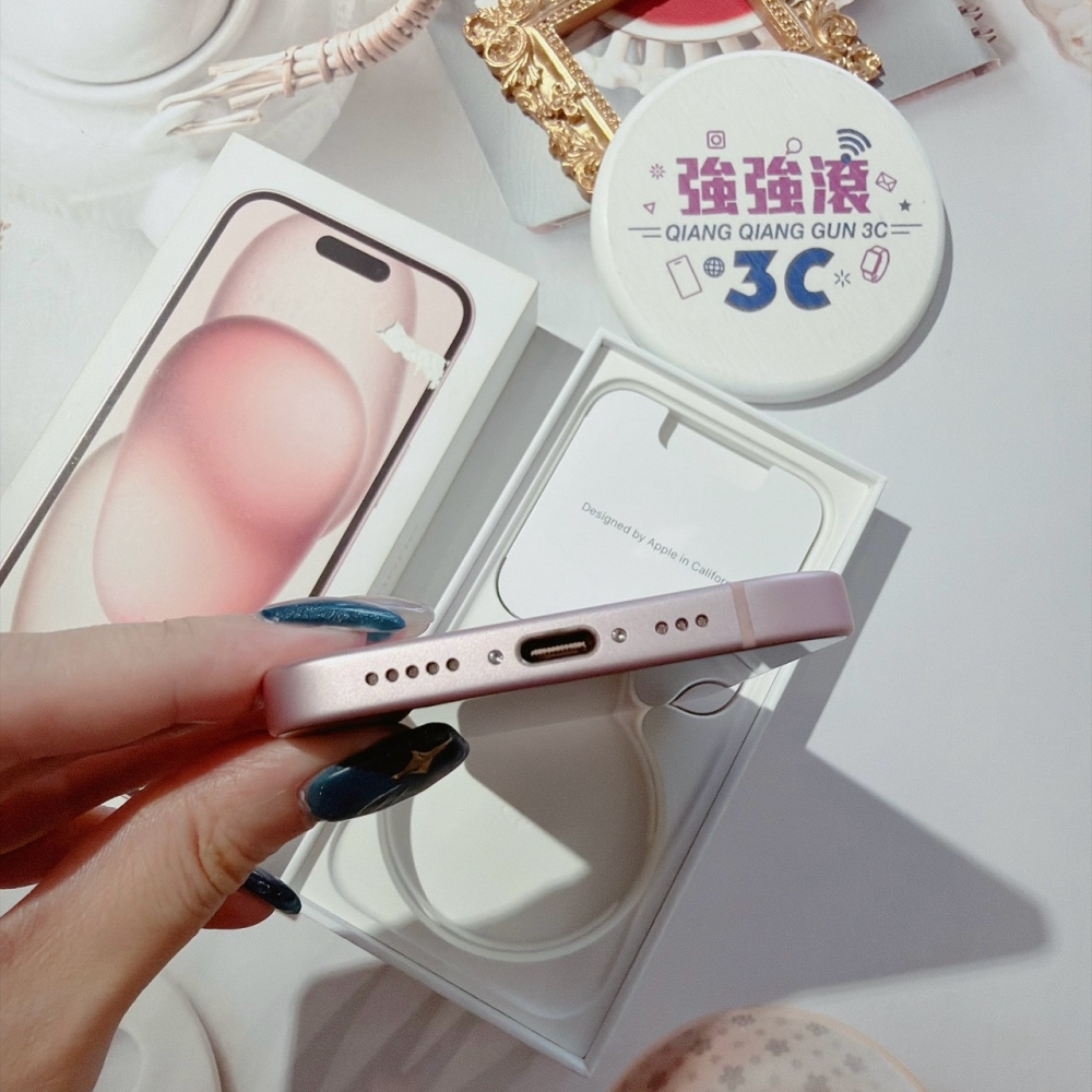 善化-二手iPhone15 128G 粉色*21313（店家保固）