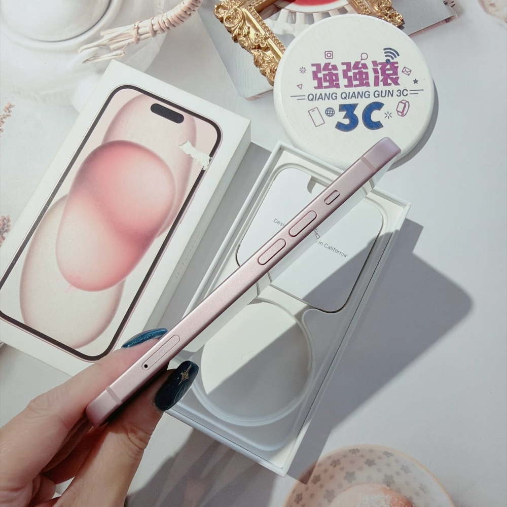 善化-二手iPhone15 128G 粉色*21313（店家保固）