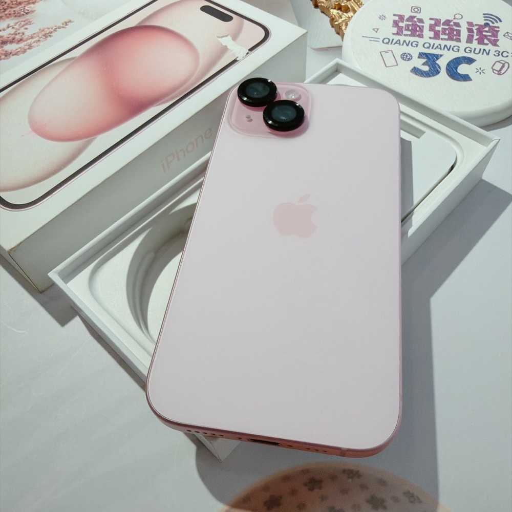 善化-二手iPhone15 128G 粉色*21313（店家保固）