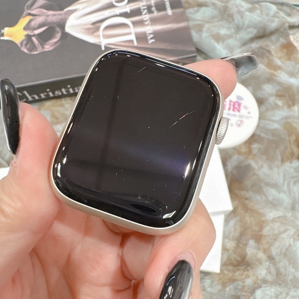 二手 APPLE Watch S9 WIFI版 45mm 星光色* DW3GP(店家保固)