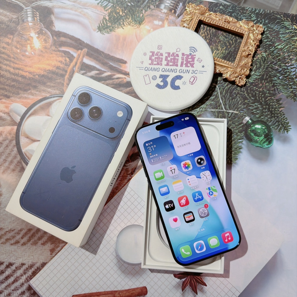 善化-二手iPhone17 PRO 256G 藍色 #84593(原廠保固)