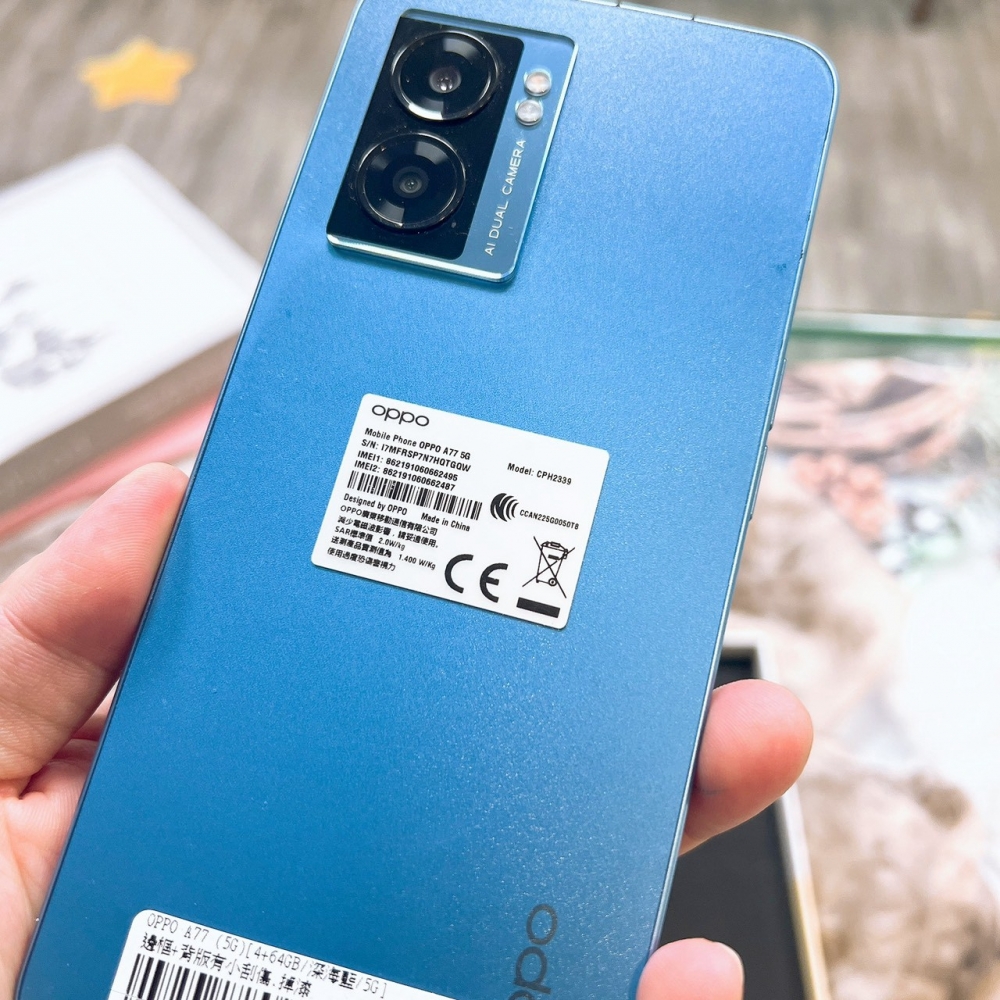二手 OPPO A77 4+64G 藍色*62495(店家保固)