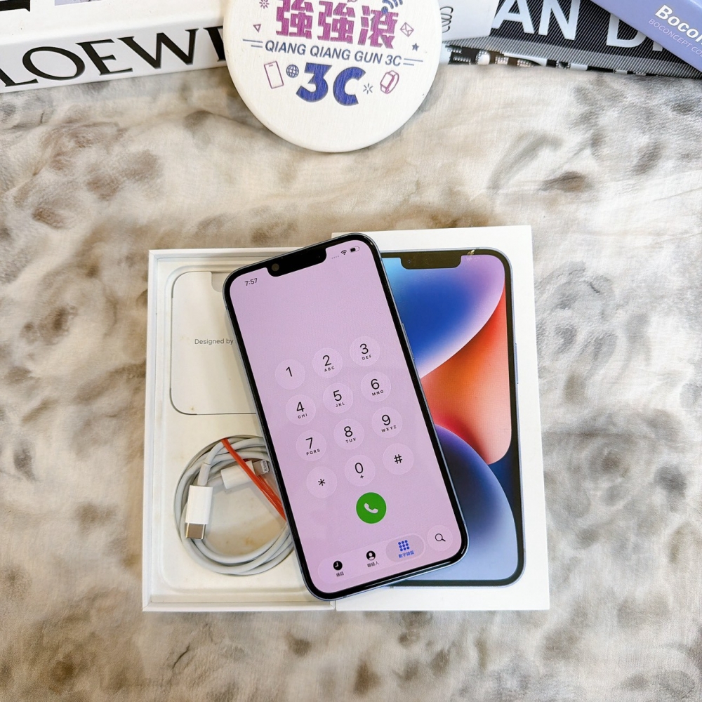 鹽行-二手 14 128G 藍色 #35943(店家保固)