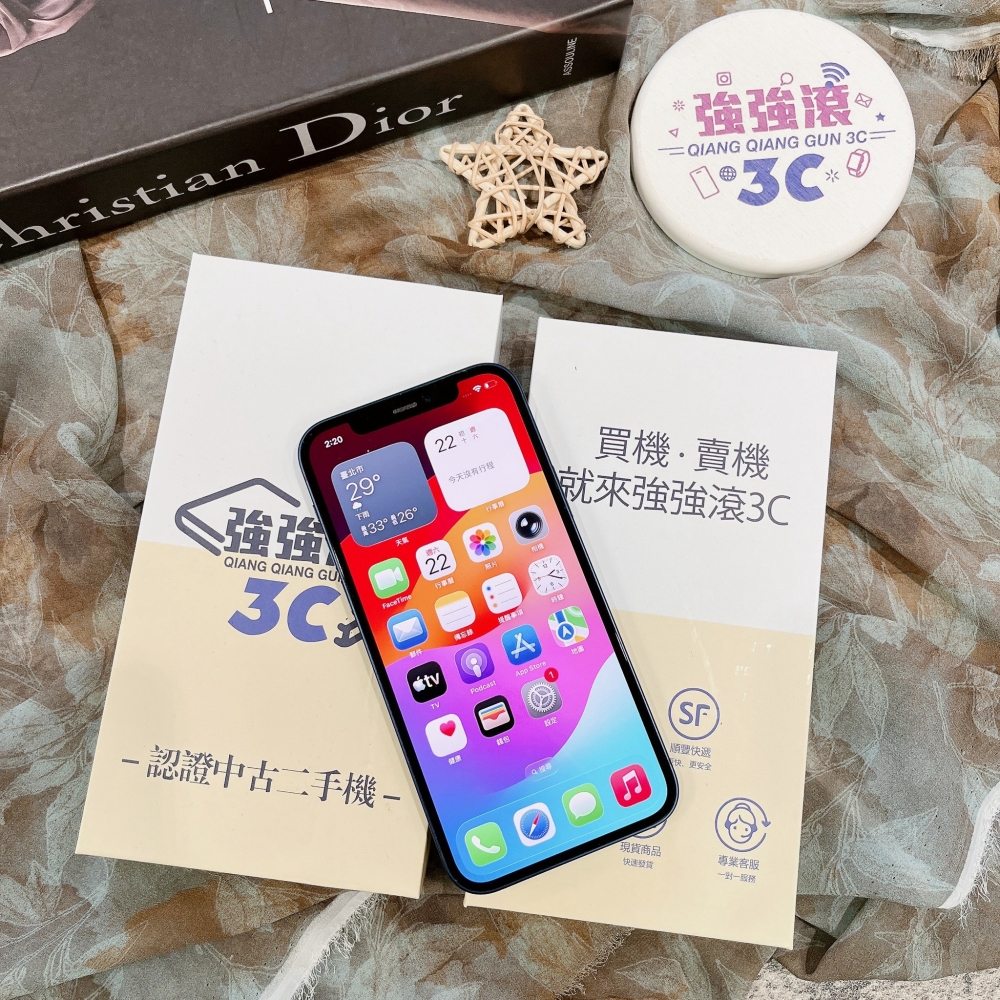 二手 iPhone12 128G 藍色*36175(店家保固)